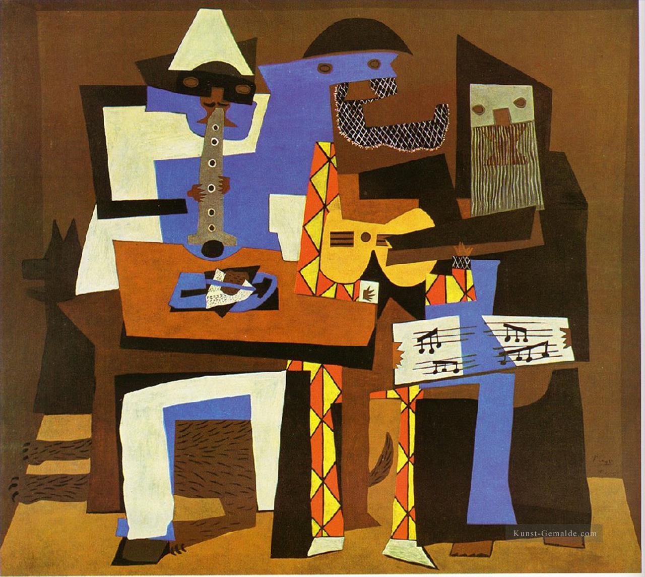Drei Musiker 2 1921 kubistisch Ölgemälde